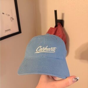 Carhartt Light Blue Interior Script Logo Cap